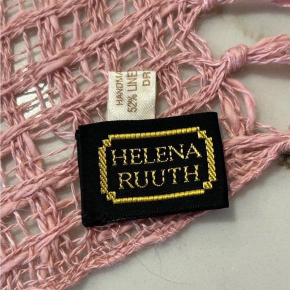 Vintage Helena Ruuth Scarf Linen Cotton Blend Italy - Picture 3 of 7